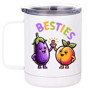 Funny Besties Hilarious Naughty Humor Joke Saying Gag  12 oz Stainless Steel Tumbler Cup