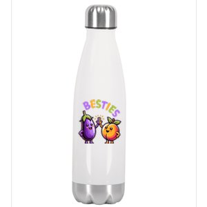 Funny Besties Hilarious Naughty Humor Joke Saying Gag  Stainless Steel Insulated Water Bottle