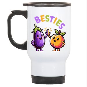 Funny Besties Hilarious Naughty Humor Joke Saying Gag  Stainless Steel Travel Mug