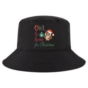 Funny Be Home For Christmas Owl Meme Holiday Xmas Festive Cool Comfort Performance Bucket Hat