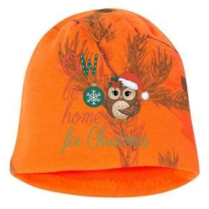 Funny Be Home For Christmas Owl Meme Holiday Xmas Festive Kati - Camo Knit Beanie