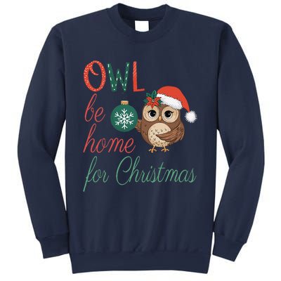 Funny Be Home For Christmas Owl Meme Holiday Xmas Festive Sweatshirt