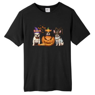 French Bulldog Halloween Witch Mummy Pumpkin Funny Dog Lover Meaningful Gift Tall Fusion ChromaSoft Performance T-Shirt