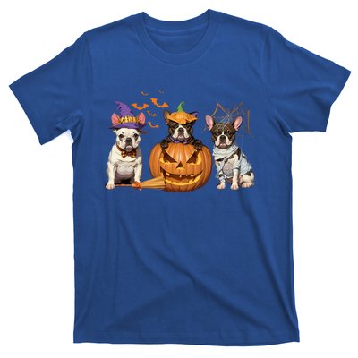 French Bulldog Halloween Witch Mummy Pumpkin Funny Dog Lover Meaningful Gift T-Shirt