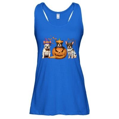 French Bulldog Halloween Witch Mummy Pumpkin Funny Dog Lover Meaningful Gift Ladies Essential Flowy Tank