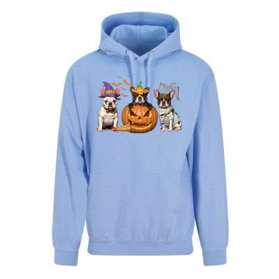 French Bulldog Halloween Witch Mummy Pumpkin Funny Dog Lover Meaningful Gift Unisex Surf Hoodie