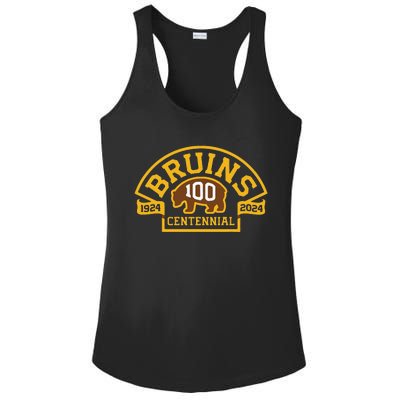 Funny Bruins Hockey Team 100th Season Hockey 2024 Gift Ladies PosiCharge Competitor Racerback Tank