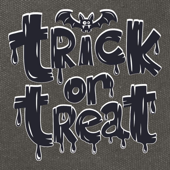 Funny Bat Halloween Trick Or Treat Cotton Canvas Backpack