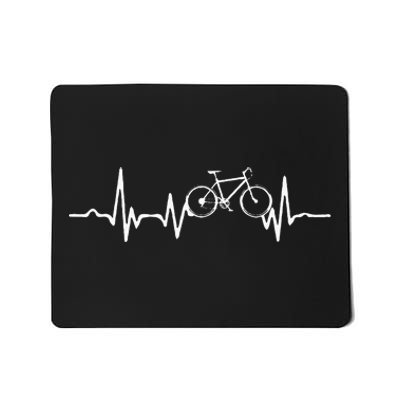 Funny Bicycle Heartbeat Cycling Cyclist Mousepad