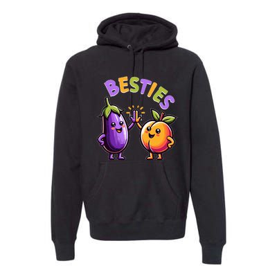 Funny Besties Hilarious Naughty Adult Humor Joke Saying Gag Premium Hoodie