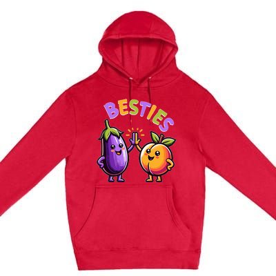 Funny Besties Hilarious Naughty Adult Humor Joke Saying Gag Premium Pullover Hoodie