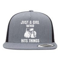 Female Boxing Humor Flat Bill Trucker Hat