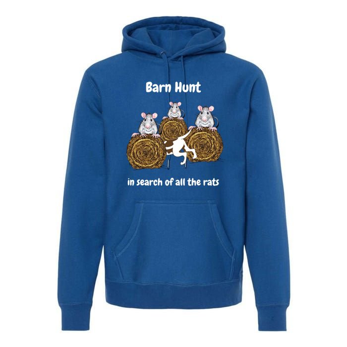 Funny Barn Hunt In Search Of All The Rats Cute Gift Premium Hoodie