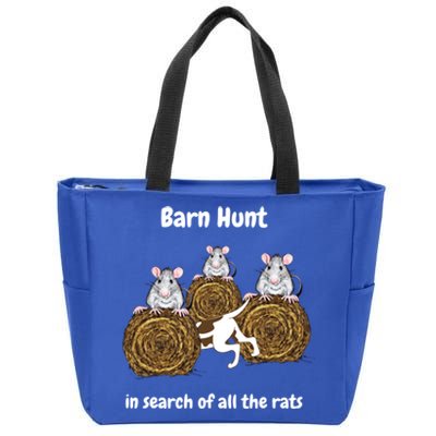 Funny Barn Hunt In Search Of All The Rats Cute Gift Zip Tote Bag