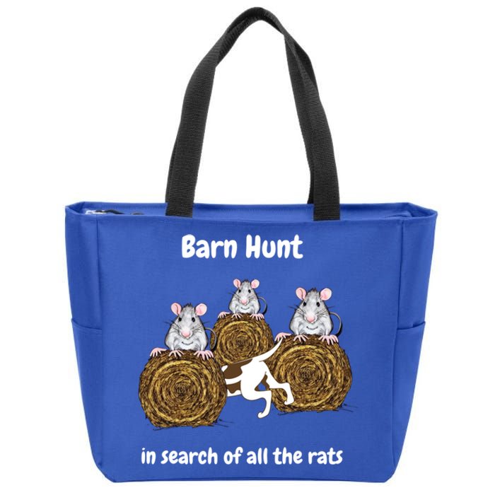 Funny Barn Hunt In Search Of All The Rats Cute Gift Zip Tote Bag