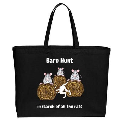 Funny Barn Hunt In Search Of All The Rats Cute Gift Cotton Canvas Jumbo Tote