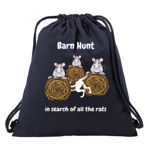 Funny Barn Hunt In Search Of All The Rats Cute Gift Drawstring Bag