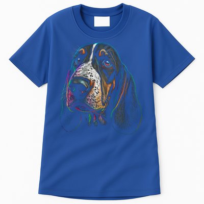 Funny Basset Hound Dog Lover Colorful Dog Mom Dad Gift Tall T-Shirt