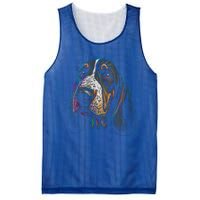 Funny Basset Hound Dog Lover Colorful Dog Mom Dad Gift Mesh Reversible Basketball Jersey Tank