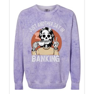 Funny Banking Humor Sarcastic Bankers Christmas Joke Colorblast Crewneck Sweatshirt