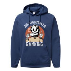 Funny Banking Humor Sarcastic Bankers Christmas Joke Performance Fleece Hoodie