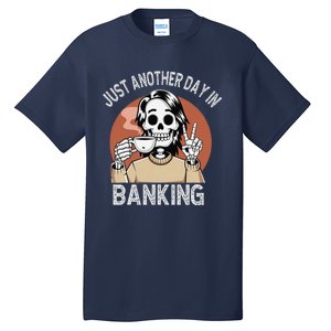 Funny Banking Humor Sarcastic Bankers Christmas Joke Tall T-Shirt