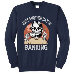 Funny Banking Humor Sarcastic Bankers Christmas Joke Tall Sweatshirt