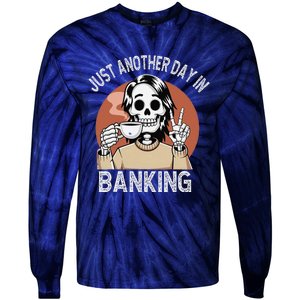 Funny Banking Humor Sarcastic Bankers Christmas Joke Tie-Dye Long Sleeve Shirt