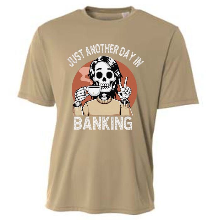 Funny Banking Humor Sarcastic Bankers Christmas Joke Cooling Performance Crew T-Shirt