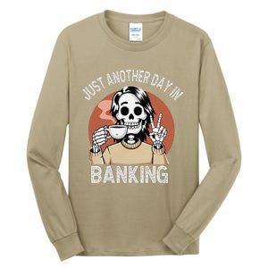 Funny Banking Humor Sarcastic Bankers Christmas Joke Tall Long Sleeve T-Shirt