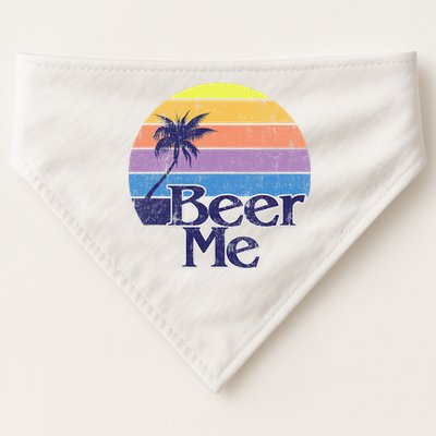 Funny Beer Humor Vintage Retro California Beach Fashion USA-Made Doggie Bandana