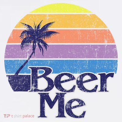 Funny Beer Humor Vintage Retro California Beach Fashion T-Shirt