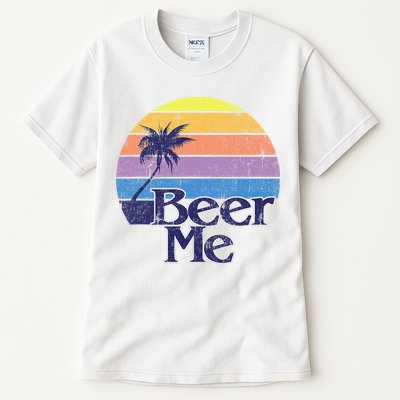 Funny Beer Humor Vintage Retro California Beach Fashion Tall T-Shirt