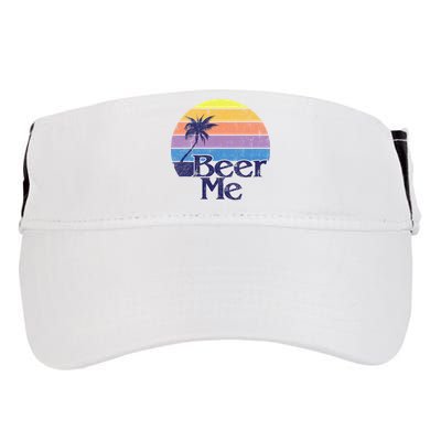 Funny Beer Humor Vintage Retro California Beach Fashion Adult Drive Performance Visor