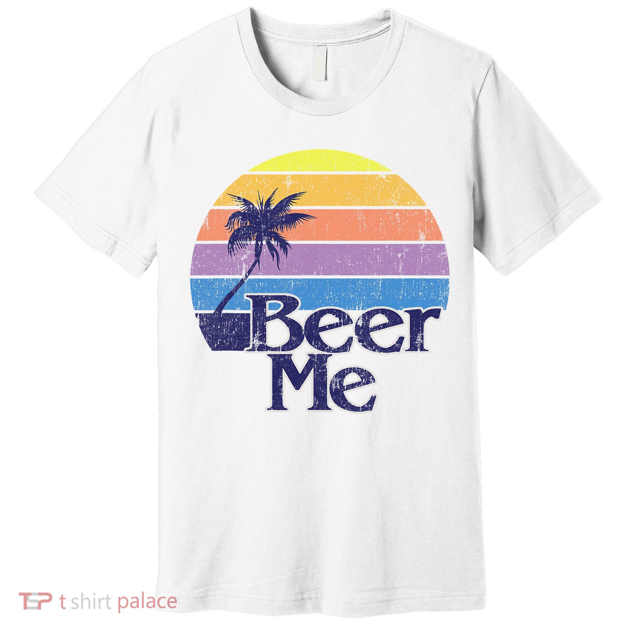 Funny Beer Humor Vintage Retro California Beach Fashion Premium T-Shirt
