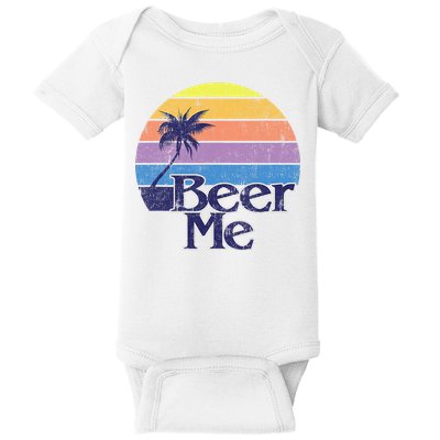 Funny Beer Humor Vintage Retro California Beach Fashion Baby Bodysuit