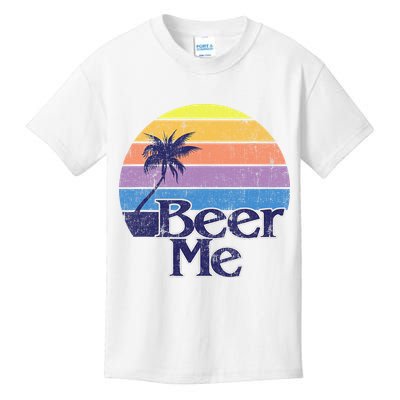 Funny Beer Humor Vintage Retro California Beach Fashion Kids T-Shirt