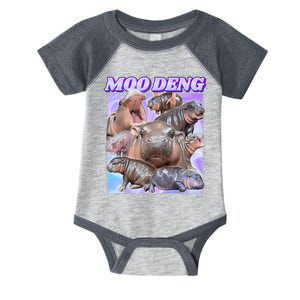 Funny Baby Hippo Moo Deng Gift Infant Baby Jersey Bodysuit