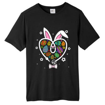 Funny Bunny Heart Trucker Eggs Hunting Easter Day Gift Tall Fusion ChromaSoft Performance T-Shirt