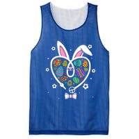 Funny Bunny Heart Trucker Eggs Hunting Easter Day Gift Mesh Reversible Basketball Jersey Tank