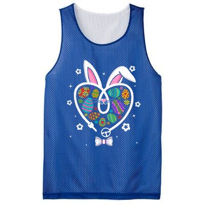 Funny Bunny Heart Trucker Eggs Hunting Easter Day Gift Mesh Reversible Basketball Jersey Tank