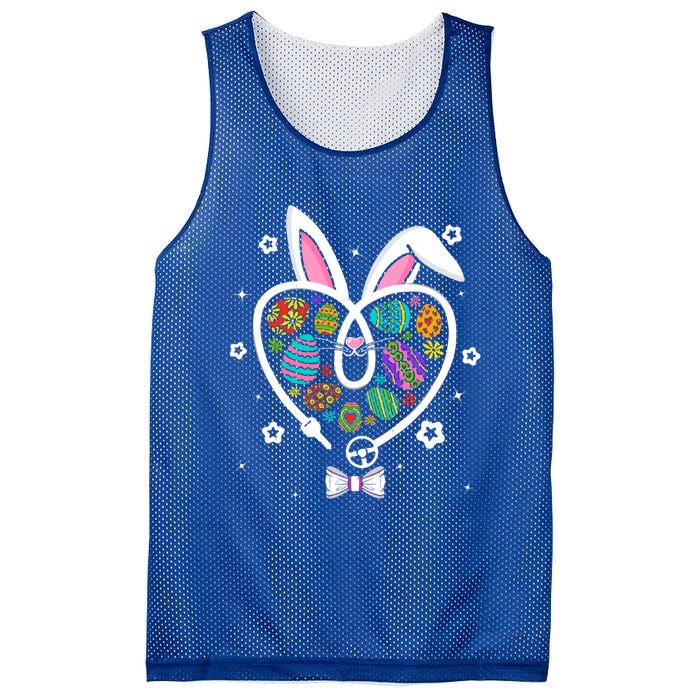 Funny Bunny Heart Trucker Eggs Hunting Easter Day Gift Mesh Reversible Basketball Jersey Tank