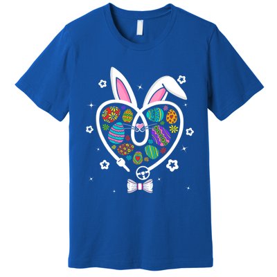 Funny Bunny Heart Trucker Eggs Hunting Easter Day Gift Premium T-Shirt