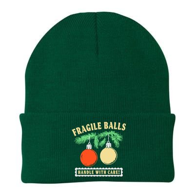 Fragile Balls Handle With Care Christmas 2024 Knit Cap Winter Beanie