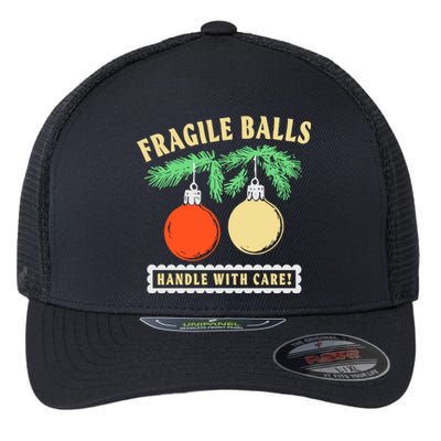 Fragile Balls Handle With Care Christmas 2024 Flexfit Unipanel Trucker Cap