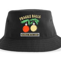 Fragile Balls Handle With Care Christmas 2024 Sustainable Bucket Hat