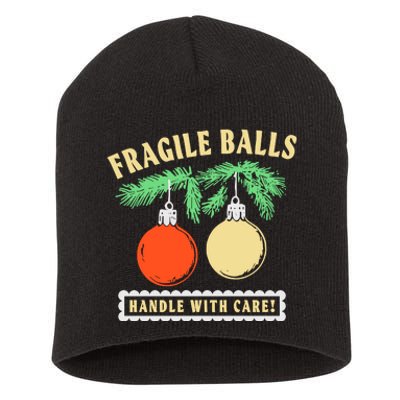 Fragile Balls Handle With Care Christmas 2024 Short Acrylic Beanie