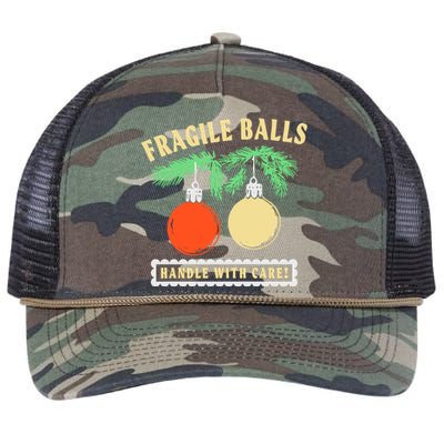 Fragile Balls Handle With Care Christmas 2024 Retro Rope Trucker Hat Cap