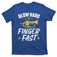 Flügelhorn Blow Hard Finger Fast Funny Flugelhorn Meaningful Gift T-Shirt