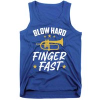 Flügelhorn Blow Hard Finger Fast Funny Flugelhorn Meaningful Gift Tank Top